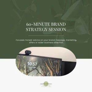 60 minute Zoom branding session